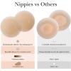 imageNippies Nipple Covers for Women  Sticky Adhesive Silicone Pasties  Reusable Pasty Nipple Cover with Travel BoxCircles Coco
