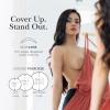 imageNippies Nipple Covers for Women  Sticky Adhesive Silicone Pasties  Reusable Pasty Nipple Cover with Travel BoxCircles Hazelnut