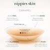 imageNippies NonAdhesive Bra Liner Nipple Covers for Women  Reusable Silicone NoShow Inserts with Travel BoxCaramel