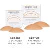 imageNippies NonAdhesive Bra Liner Nipple Covers for Women  Reusable Silicone NoShow Inserts with Travel BoxCaramel