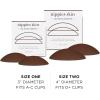 imageNippies NonAdhesive Bra Liner Nipple Covers for Women  Reusable Silicone NoShow Inserts with Travel BoxEspresso