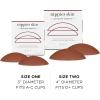 imageNippies NonAdhesive Bra Liner Nipple Covers for Women  Reusable Silicone NoShow Inserts with Travel BoxHazelnut