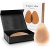 imageNippies Teardrop Nipple Covers for Women  Sticky Silicone Pasties with Gentle Lift Travel Case  Invisible ampamp SkinSafeCoco