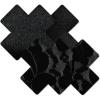 imageNippies Womens Waterproof Adhesive Fabric Nipple Cover PastiesBlack