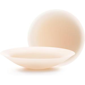 imageNippies Extra Nipple Covers for Women  Thicker Adhesive Silicone Bra Pasties for Strapless DressCreme