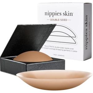 imageNippies Nipple Cover  Sticky On Two Sides Adhesive Silicone Reusable Nipple Pasties for Women with Travel BoxCoco