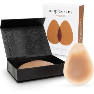 imageNippies Teardrop Nipple Covers for Women  Sticky Silicone Pasties with Gentle Lift Travel Case  Invisible ampamp SkinSafeCoco