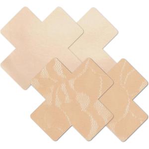 imageNippies Womens Waterproof Adhesive Fabric Nipple Cover PastiesCreme